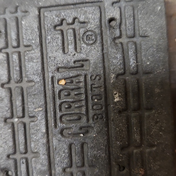 Men's Coral Western Cross Wing Cowboy Boots Sz 9 1 /2 D - Picture 14 of 16